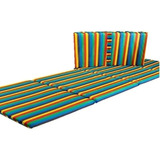 Colchoneta Colchon Plegable Camping 60x180 A Rayas.