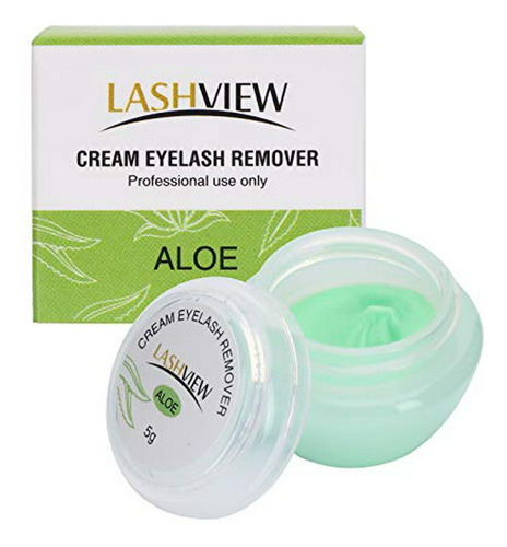 Lashview Crema Removedor De Pestañas, Crema Ligera Sabor Alo