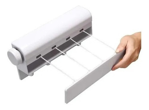 Tendedero Para Ropa Plegable Pared 4 Cuerdas Mini Retractil