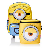 Kit Mochila De Rodinha E Lancheira Minions X Grande Sestini