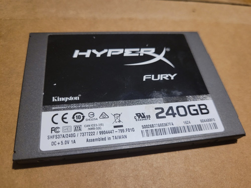 Disco Duro Ssd Kingston Hyperx Fury 240gb Sata Iii.