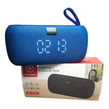 Caixa De Som Bluetooth Com Relógio Digital E Despertador Fm