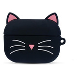 Funda 3d Para AirPods 3 Gatito Orejas Bigotes