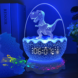 Reloj Digital De Huevo De Dinosaurio, Reloj Despertador, Luz