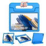 Funda Agarradera Uso Rudo Para Galaxy Tab A8 10.5 X200 Azul