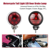 Luz Trasera Led Y Freno Stop Moto Para Bobber Chopper Cafe