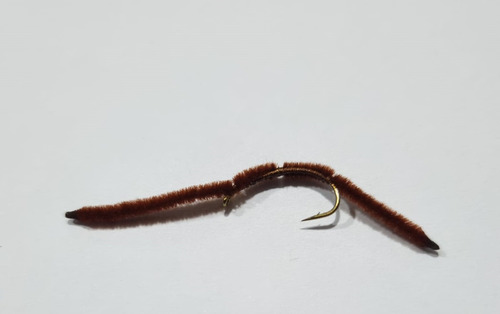 Mosca De Pesca Gusano San Juan Worm Tamaño 10