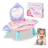 Kit Tocador Neceser Maquillaje Para Niñas Juguete Portatil 