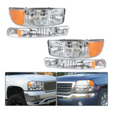 Conjunto Faros Delanteros Gmc Sierra 1500 Luces Parachoques