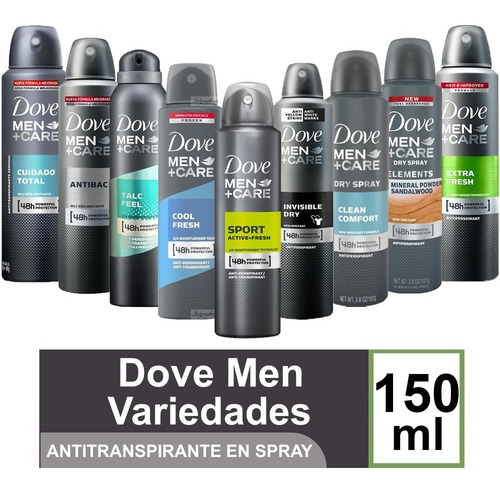 Desodorante Dove Men + Care Variedades Aromas 150ml