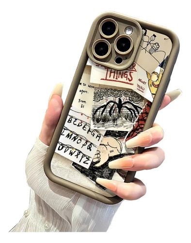 Funda iPhone 17 16 15 14 13 12 Pro Max Plus Stranger Things Diseno Inspirado Uso Rudo Estilo Unico Silicona Coleccion Exclusiva | MercadoLibre