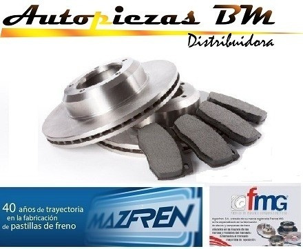 Kit Discos Y Pastillas De Freno Fiat Punto Uno Way Slidos Foto 3