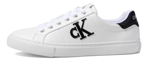 Tenis Calvin Klein Originales Mujer Comodos Casual Blanco 3