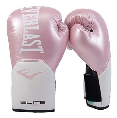 Guantes De Entrenamiento Everlast Elite, Rosa/blanco, 8 Oz.