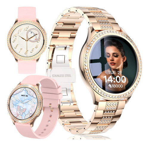 Reloj Inteligente Bluetooth Para Mujer, Bluetooth, Deportivo