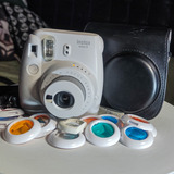 Câmera Instantânea Instax Mini 9 + Capa Com Alça + Lentes