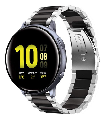 Correa De Acero Inoxidable Para Samsung Galaxy Watch Active
