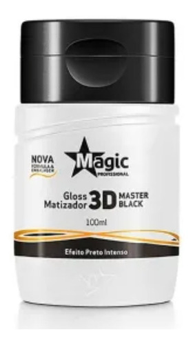 Matizador 3d Master Black - Efeito Preto Intenso -100ml