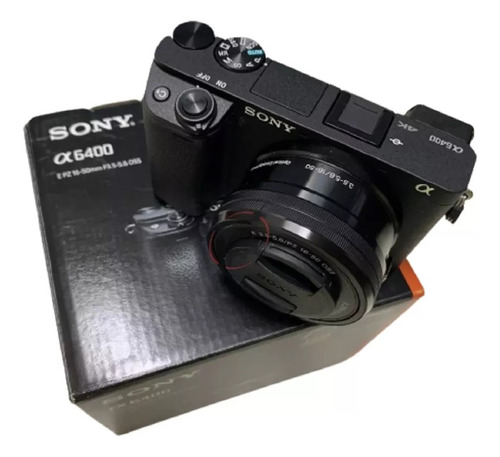Câmera Sony A6400 + 16-50mm F / 3.5-5.6 Oss Completa Na Caix