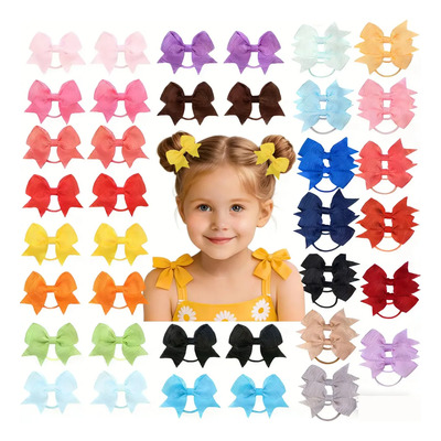 Vmimi Kit 50pz Ligas Donas Elásticas Para Cabello Niñas,Adorables y elegantes accesorios para el cabello con lazos | MercadoLibre