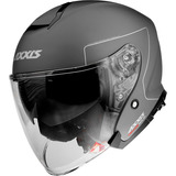 Casco Moto Abierto Axxis Mirage Solid A2 Titanium Mate