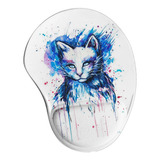 Mousepad Ergonômico Gato Gatinho Fofo Animal Desenho 365