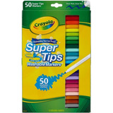 Crayola Marcador Lavable Super Tips 50 Unidades Originales
