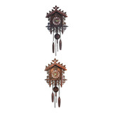 2 Piezas Reloj De Pared De De Antigua Decoración Para