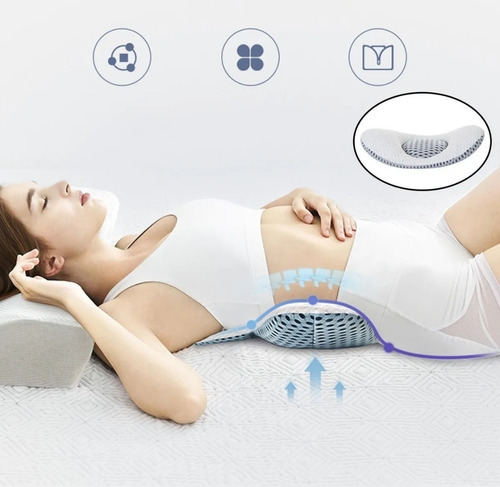 Almohada Lumbar 3d Con Altura Ajustable Para Dormir