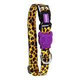 Collar Ajustable Para Mascotas Con Estampado De Perros Zee, Color Miel, Talla G