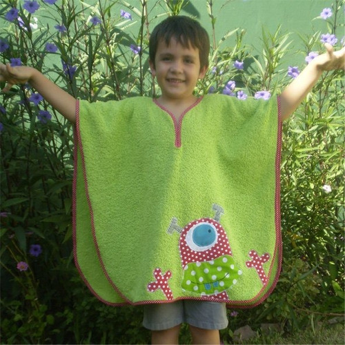 Toallón Poncho Para Niños