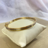 Pulseira  Em Ouro Amarelo, Branco E Rose 18k Peso: 9,28gr