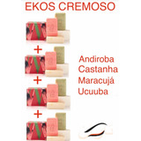 Kit C 4: Sab. Natura Ekos Cremosos C 4 Un De 100g Cada 