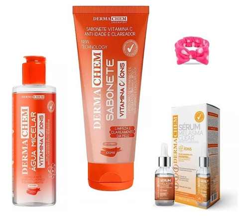 Kit Skin Care Vitamina C - Cuidado Facial Limpeza De Pele