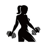 Sticker Decorativo Pared Mujer Fitness Gym R903