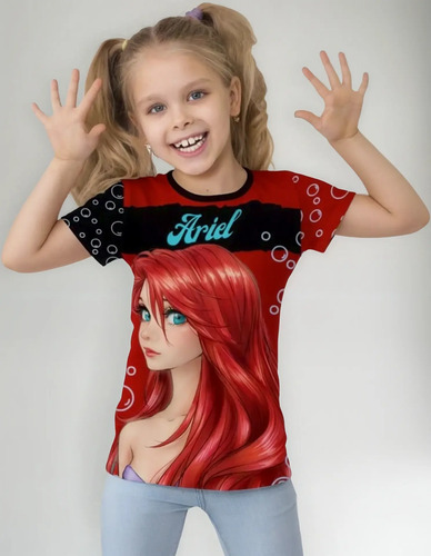 Blusita Para Niña Princesas Full Print Bonito