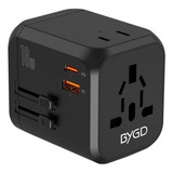 Adaptador De Viaje Universal, Internacional, Todo En Uno, Ad