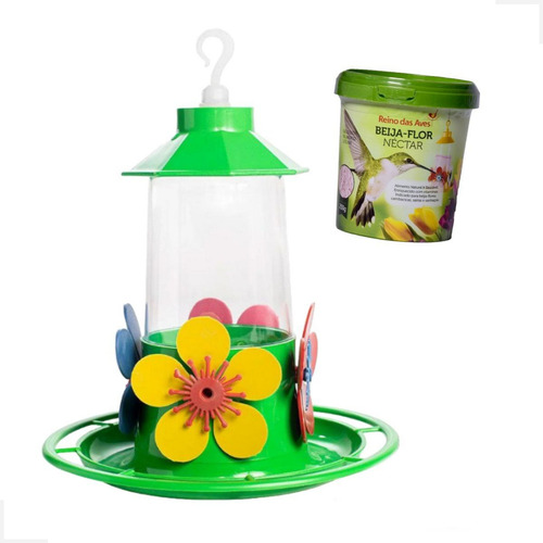 Bebedouro Tratador De Beija Flores Colibri 250ml Mais Néctar