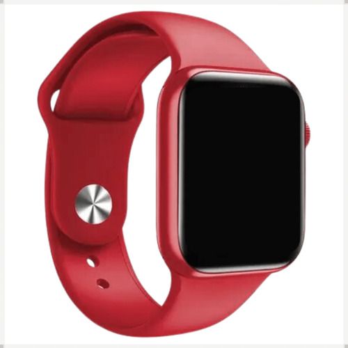 Relógio Smartwatch Feminino Hw16 Tela Infinita + 2 Pulseiras Cor Da Caixa Vermelho Desenho Da Pulseira Sport Silicone / Milanese (metal)