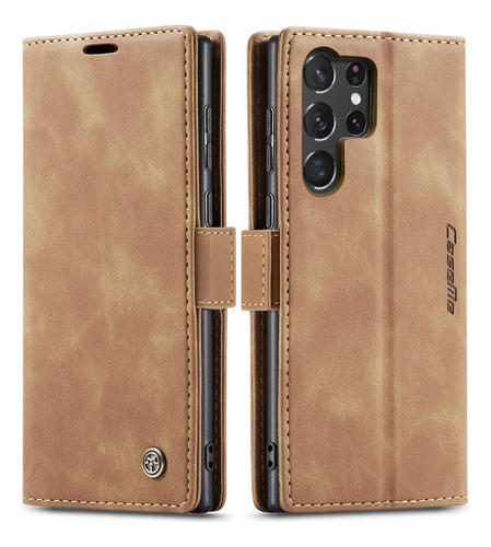 Funda De Piel Tipo Cartera Magnética Para Samsung Galaxy Boo