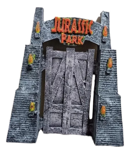 Figura Resina Para Acuario  Jurassic Park Chico 16x14cm