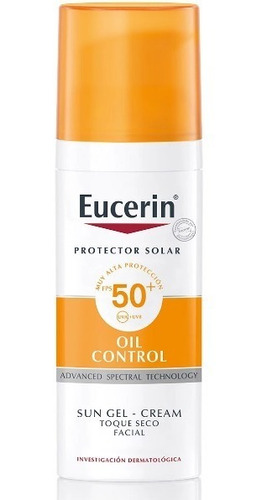 Eucerin Protector Solar Oil Control Fp50+ Sun Gel Toque Seco