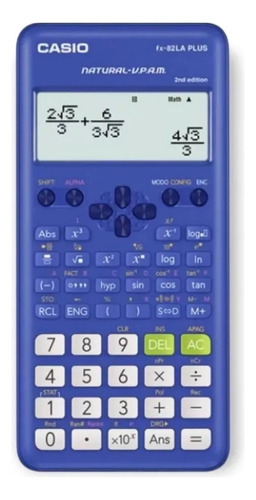 Calculadora Cientifica Casio Fx-82la Plus 2da Edicion Azul