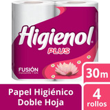 Papel Higiénico Higienol Doble Hoja 30 m Paquete De 4 Rollos