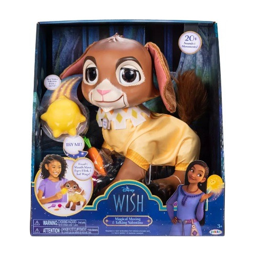 Disney Wish, Peluche Valentino Animatronic Habla Y Baila