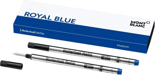 Montblanc - 2 Recambios Rollerball Royal Blue M (mediano)