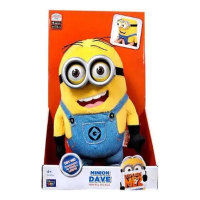 Peluche Minion Dave Premium Con Sonido Y Luz Mi Villano Fav Color Amarillo | Envío gratis