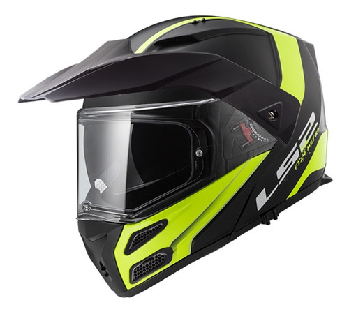 Casco Ls2 324 Evo Metro Rapid Rebatible Hi-vis Touring - Fas