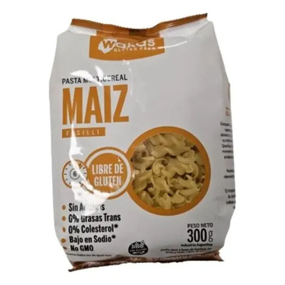 Fideos Pasta Seca Multicereal Fusilli Con Maíz Wakas 300 Gr Sin Tacc | MercadoLibre