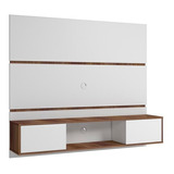 Panel Rack Tv 65'' Neska Blanco Castaño